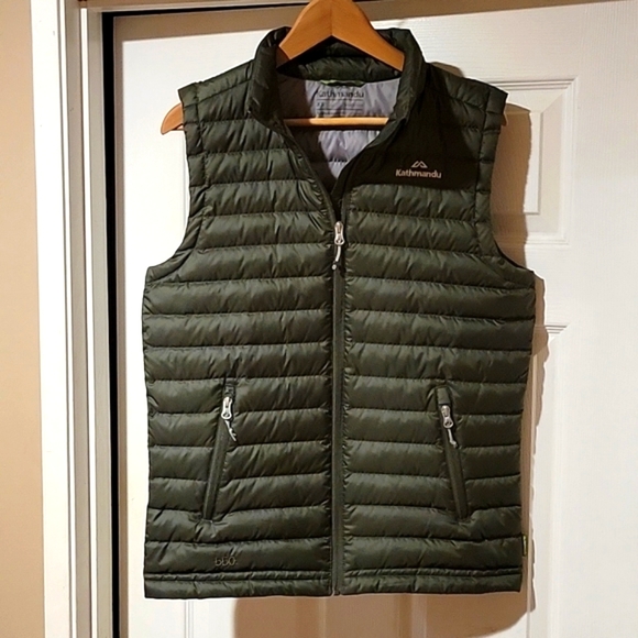 NWOT  Premium Kathmandu 550 Duck Down Vest Beautiful dark green (XS) - Picture 2 of 9
